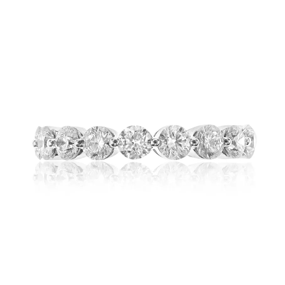 Diamond Single Prong Eternity Band 2.63ct tw
