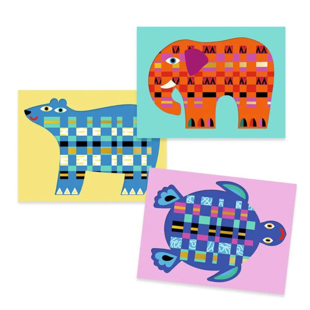 Djeco Animal Create with Paper Weaving Set