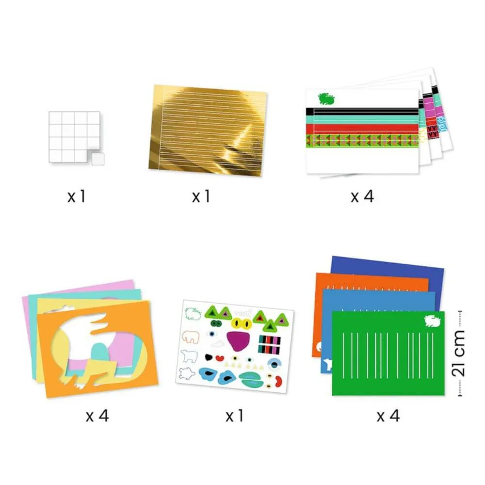 Djeco Animal Create with Paper Weaving Set