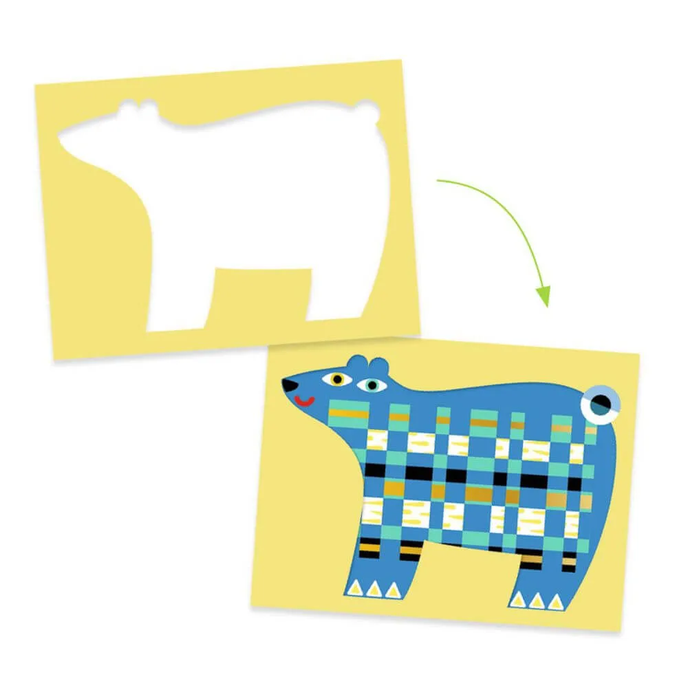 Djeco Animal Create with Paper Weaving Set