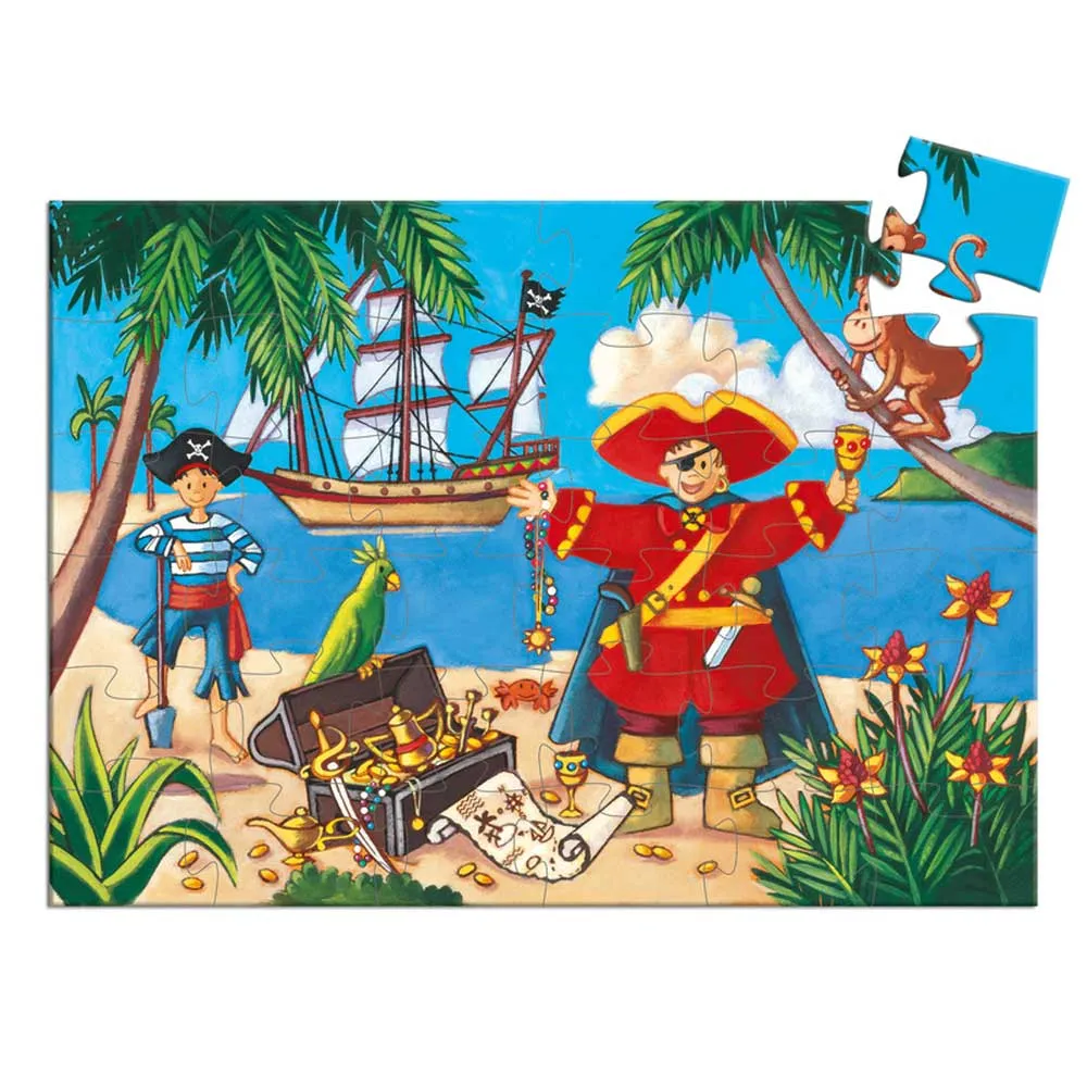 Djeco Pirate Silhouette Puzzle, 36pc