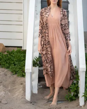 ELEANOR ROBE IN PARROT PRINT