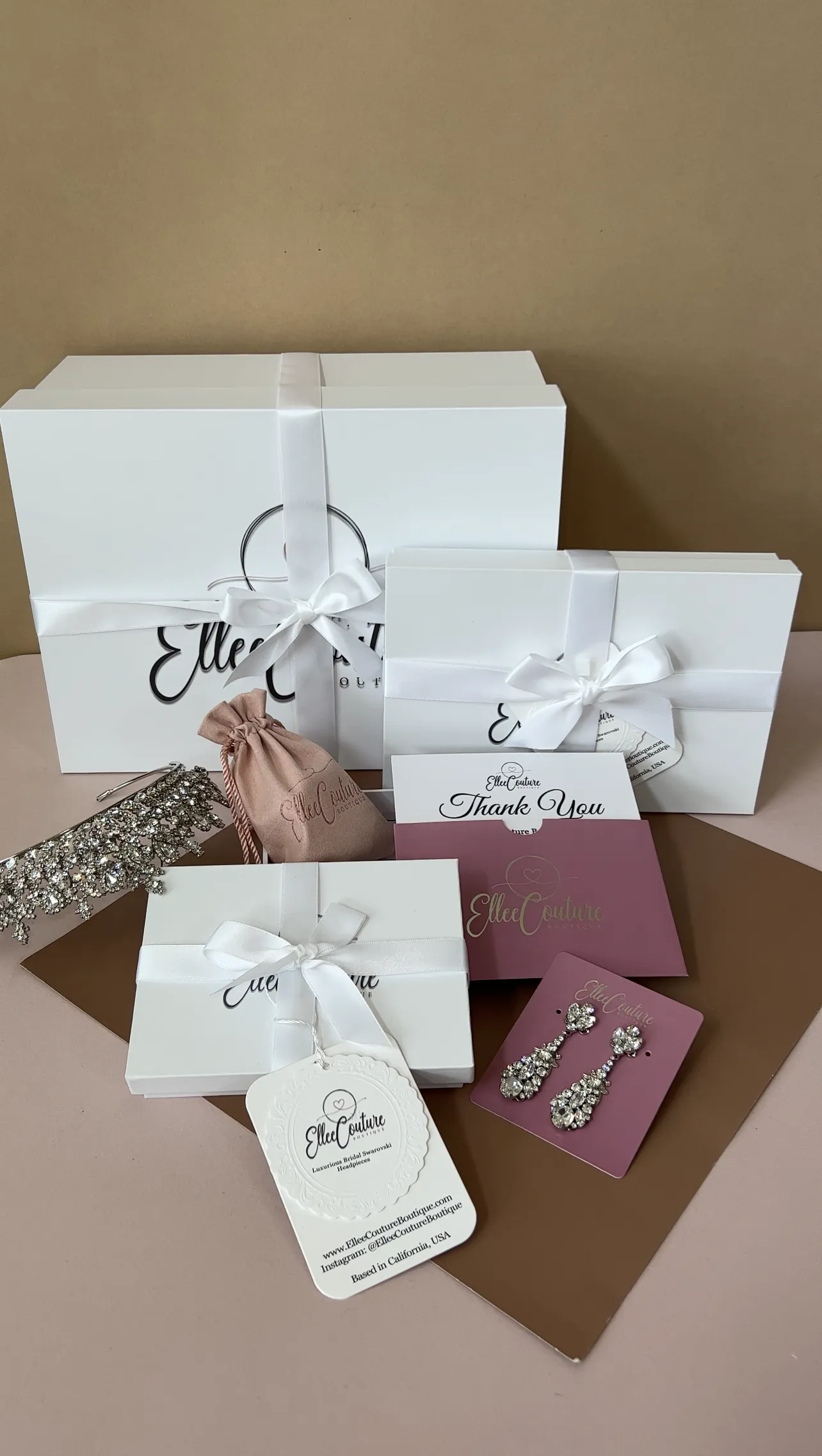 Ellee Real Bride Adorned with GEMNA Swarovski Luxurious Wedding Tiara 3D Luxury