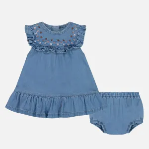 Ensemble Robe et Bloomer en Denim Léger et Doux - Deux par Deux