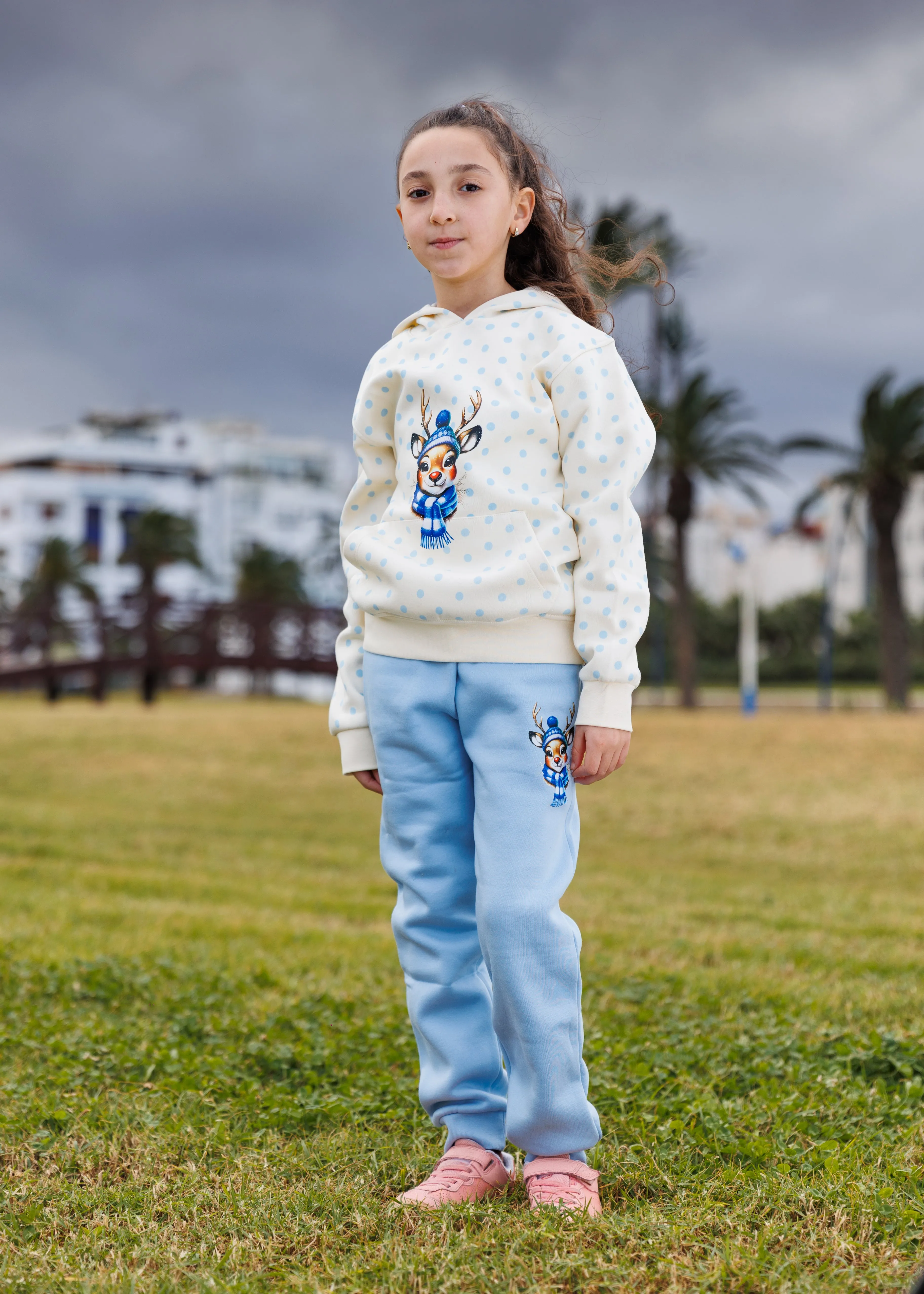 Ensemble sweat á capuche   jogging En molleton imprimé
