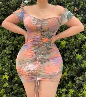 Eva Dress - Peach