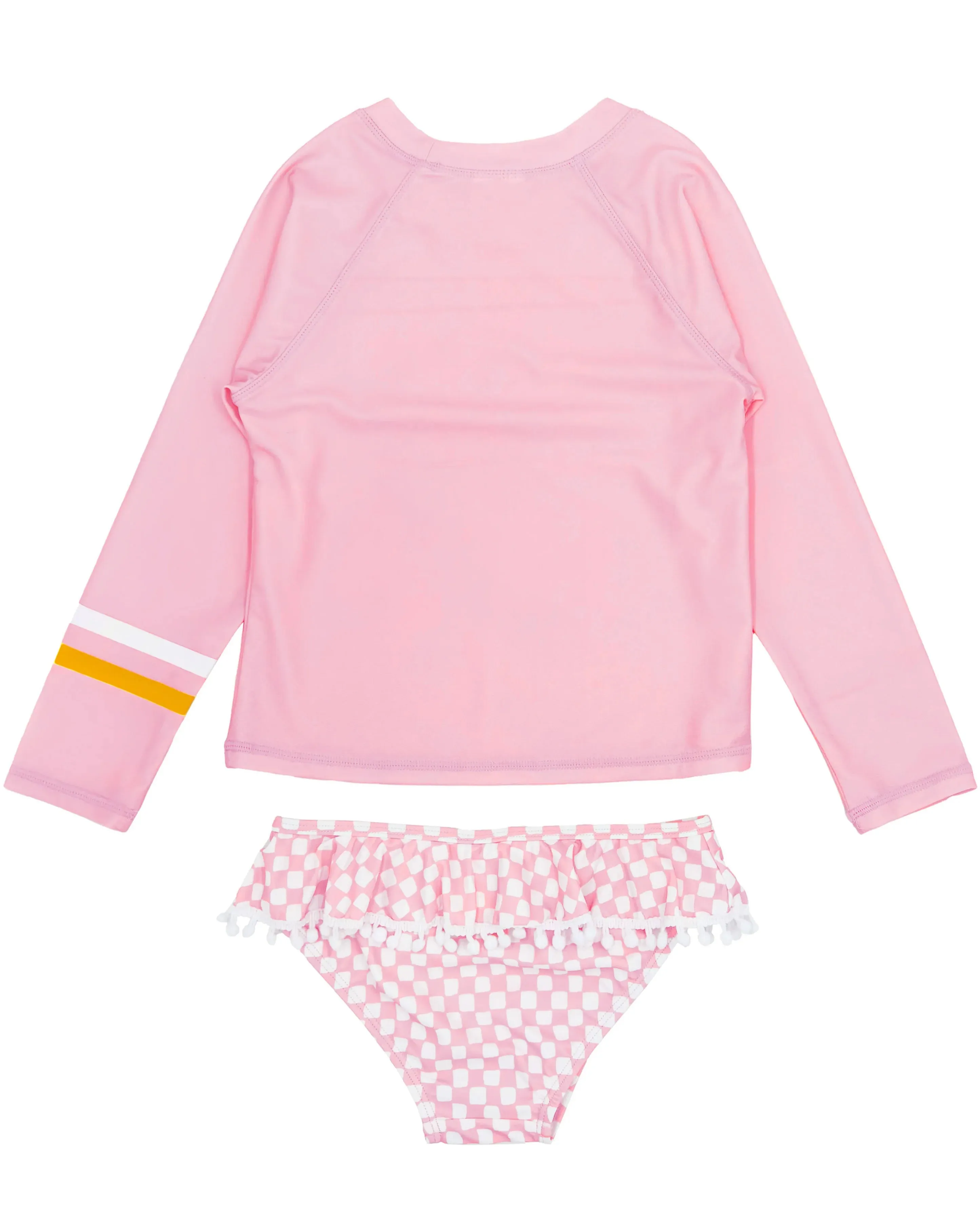 Feather 4 Arrow Girls Fun In The Sun L/S Swim Set - Pink