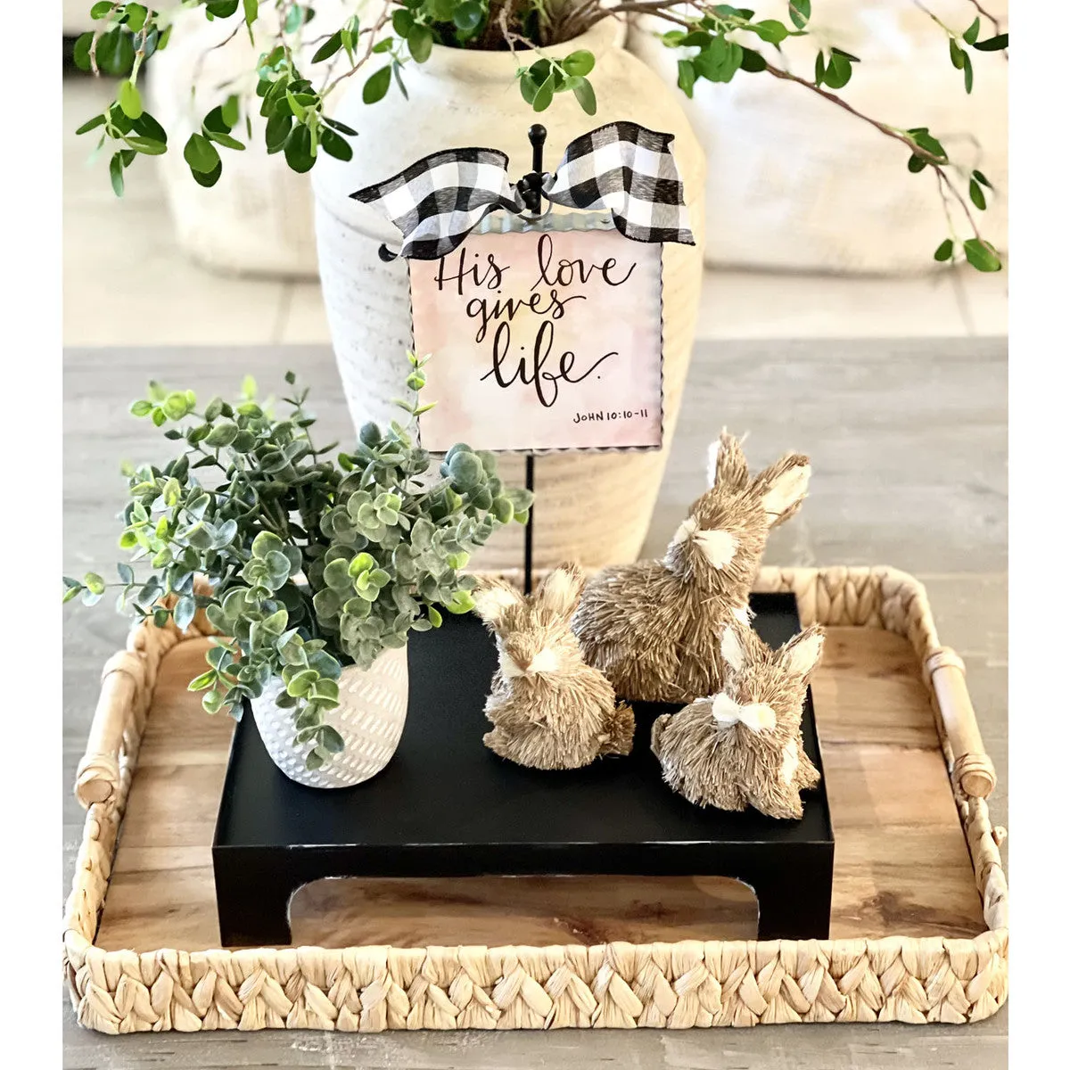 Finial Tray Black (Rectangle)