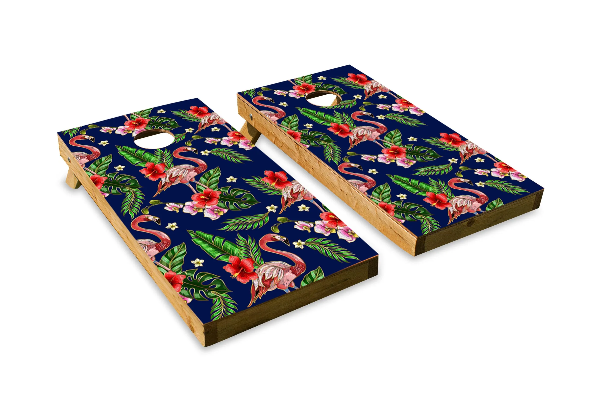 Flamingo Print Tropical Theme