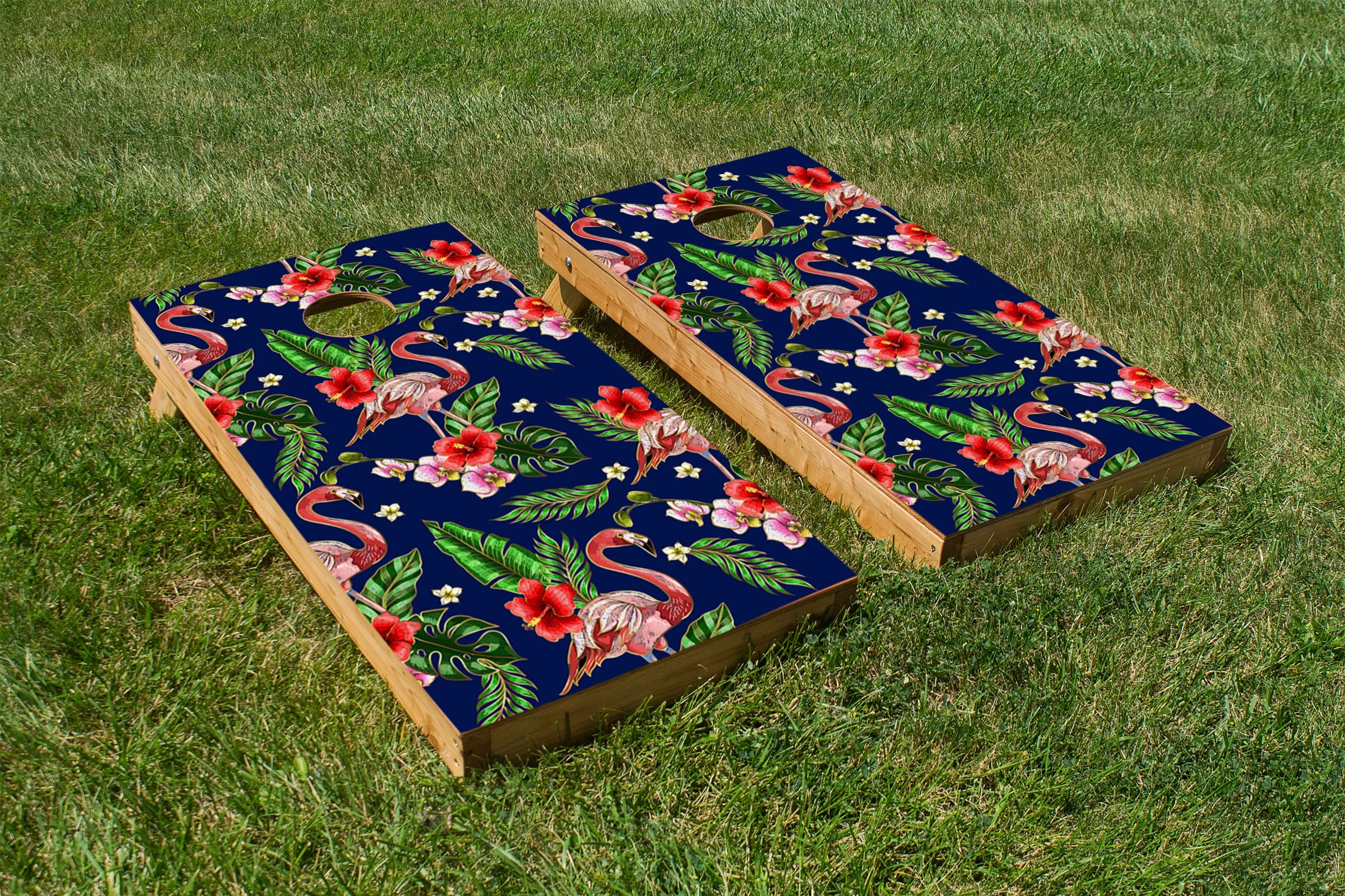 Flamingo Print Tropical Theme