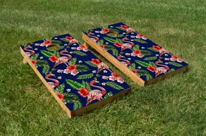 Flamingo Print Tropical Theme
