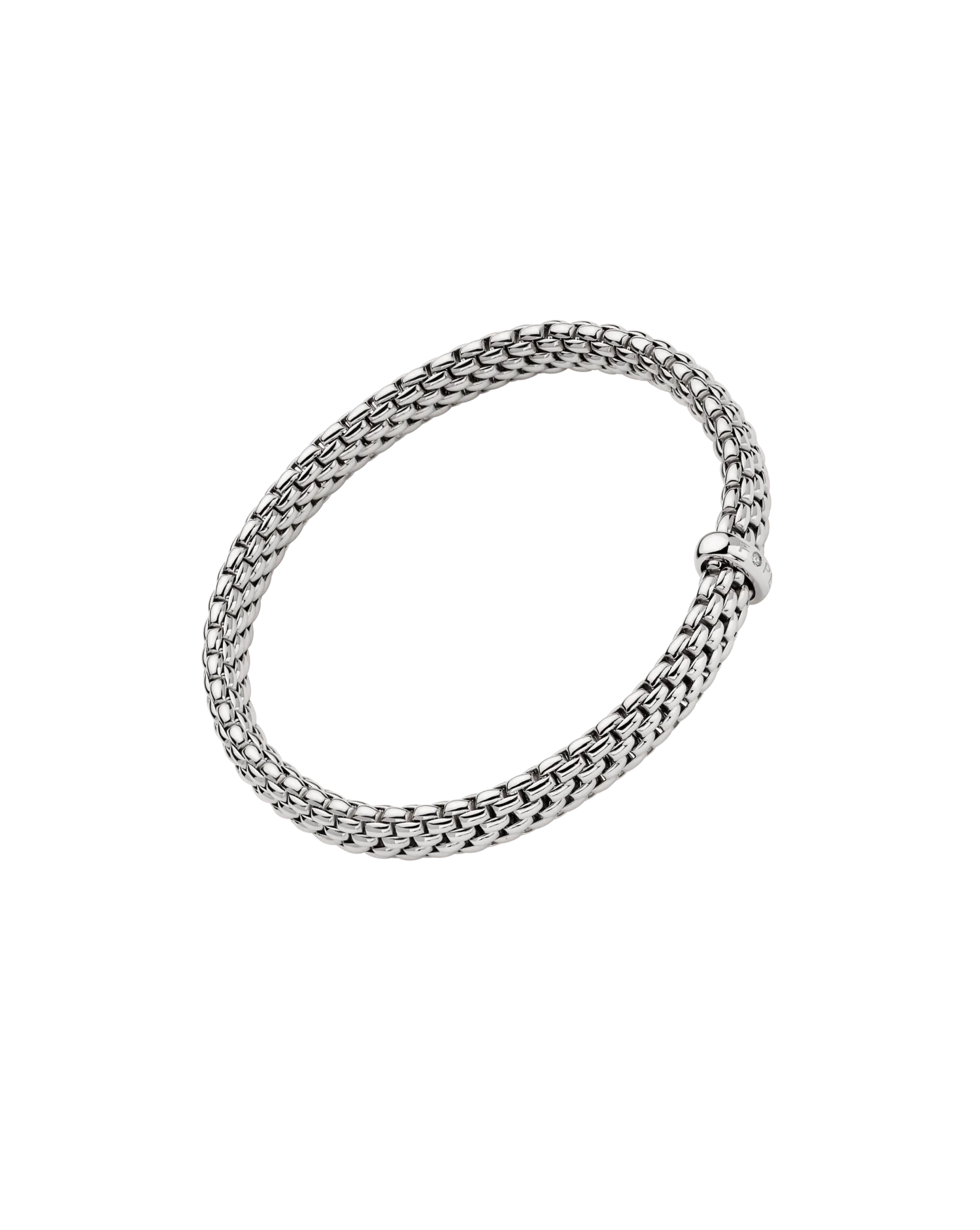 Flex'it bracelet with a white diamond by Fope