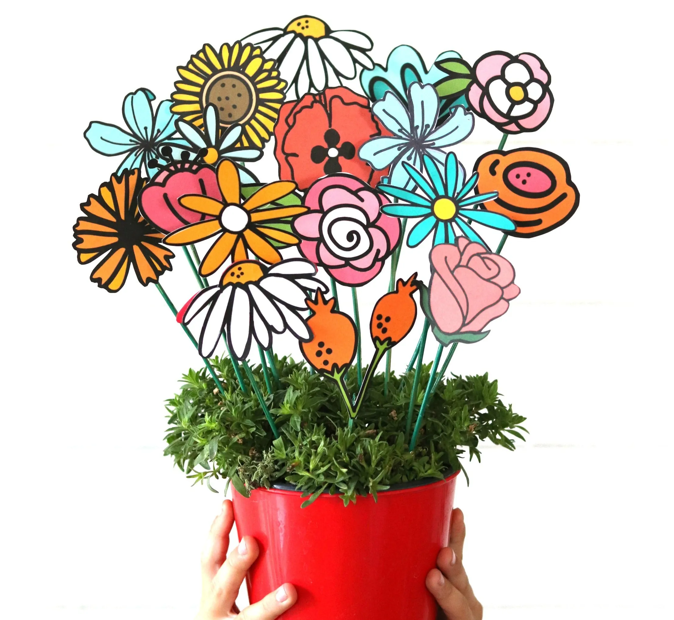 Flower cut files and printables