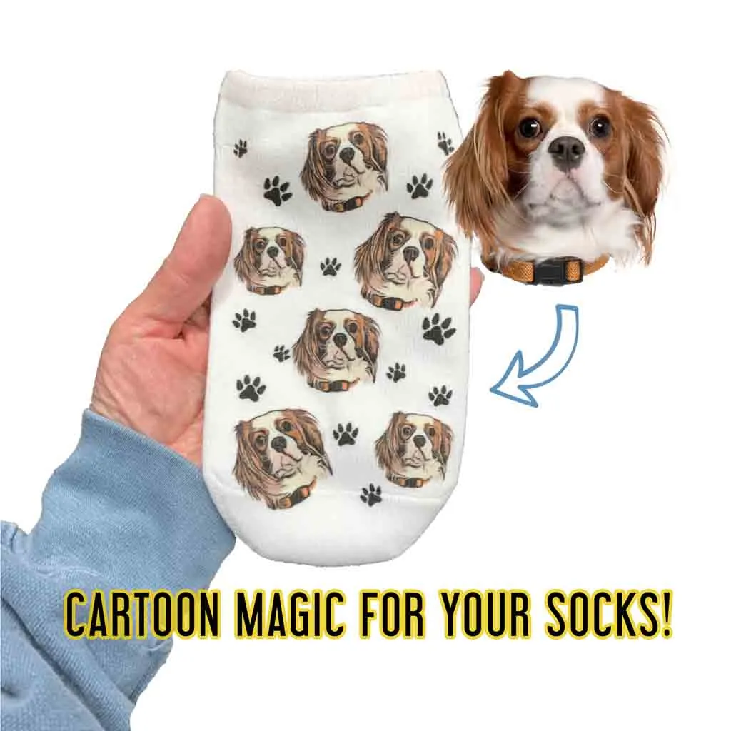 Fun Cartoon Pet Photo Socks for Him and Her
