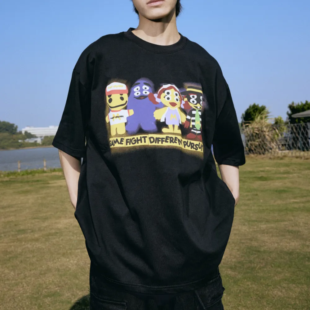 Fun Cartoon Print T-Shirt
