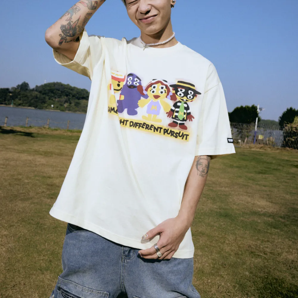 Fun Cartoon Print T-Shirt