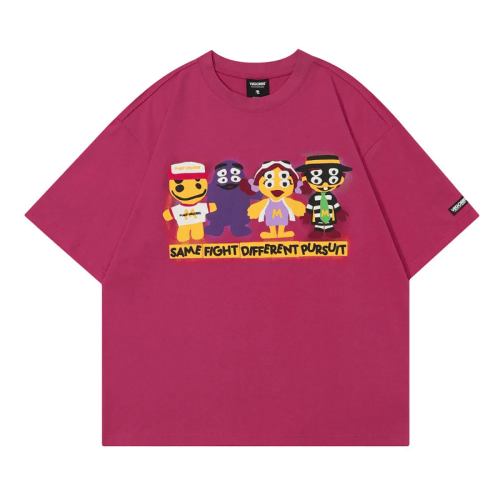 Fun Cartoon Print T-Shirt