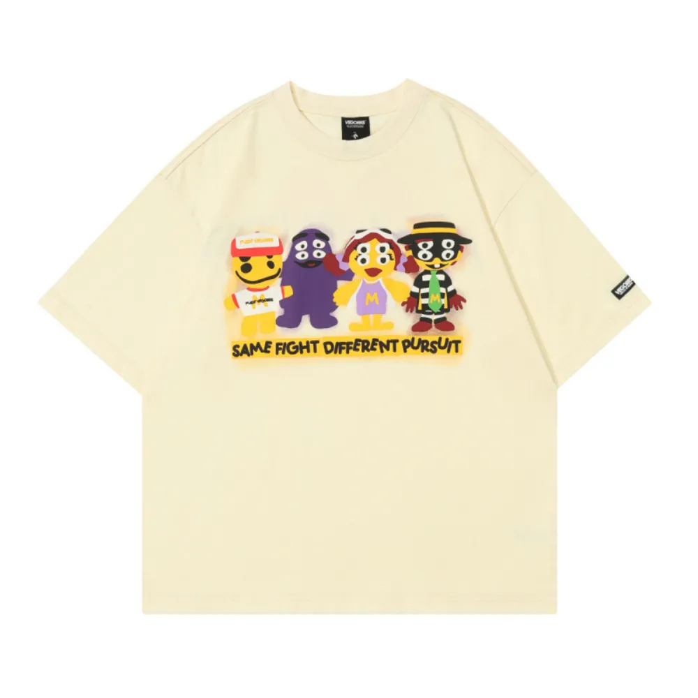 Fun Cartoon Print T-Shirt