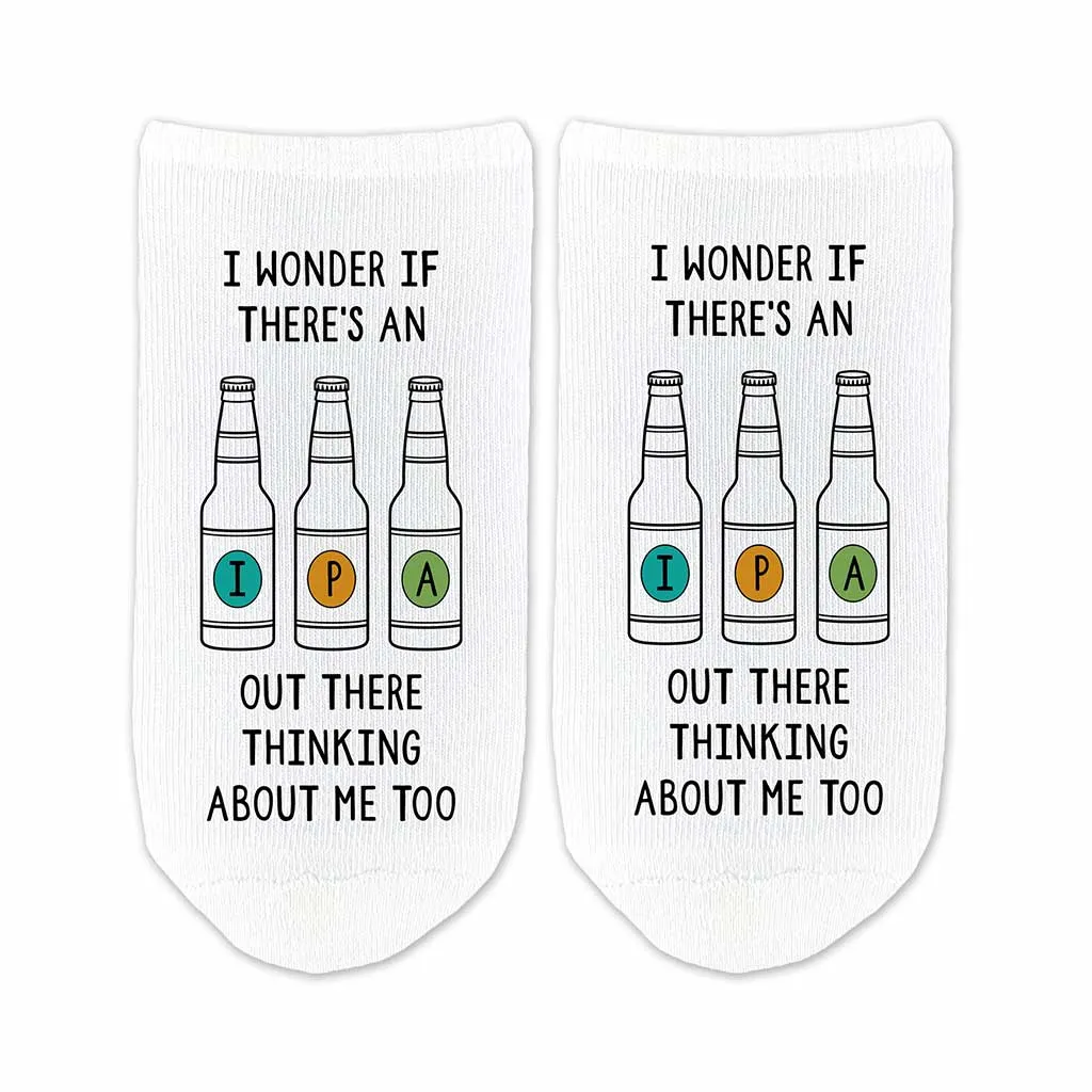 Funny No Show Socks for the IPA Lover