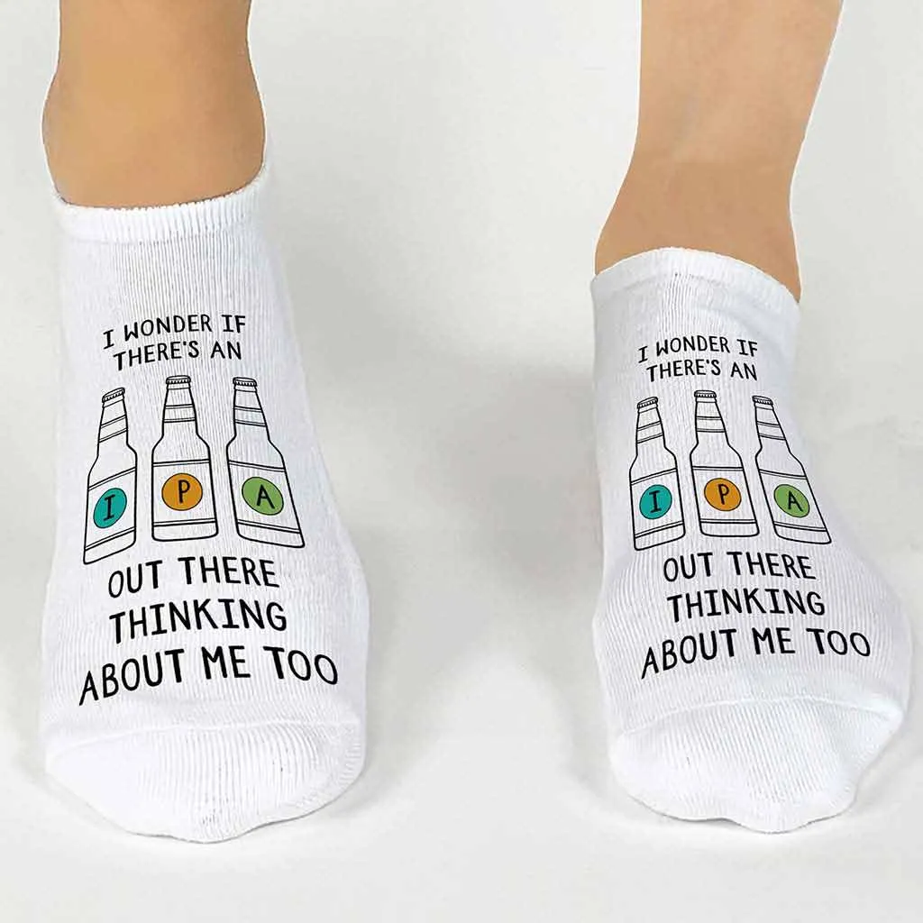 Funny No Show Socks for the IPA Lover