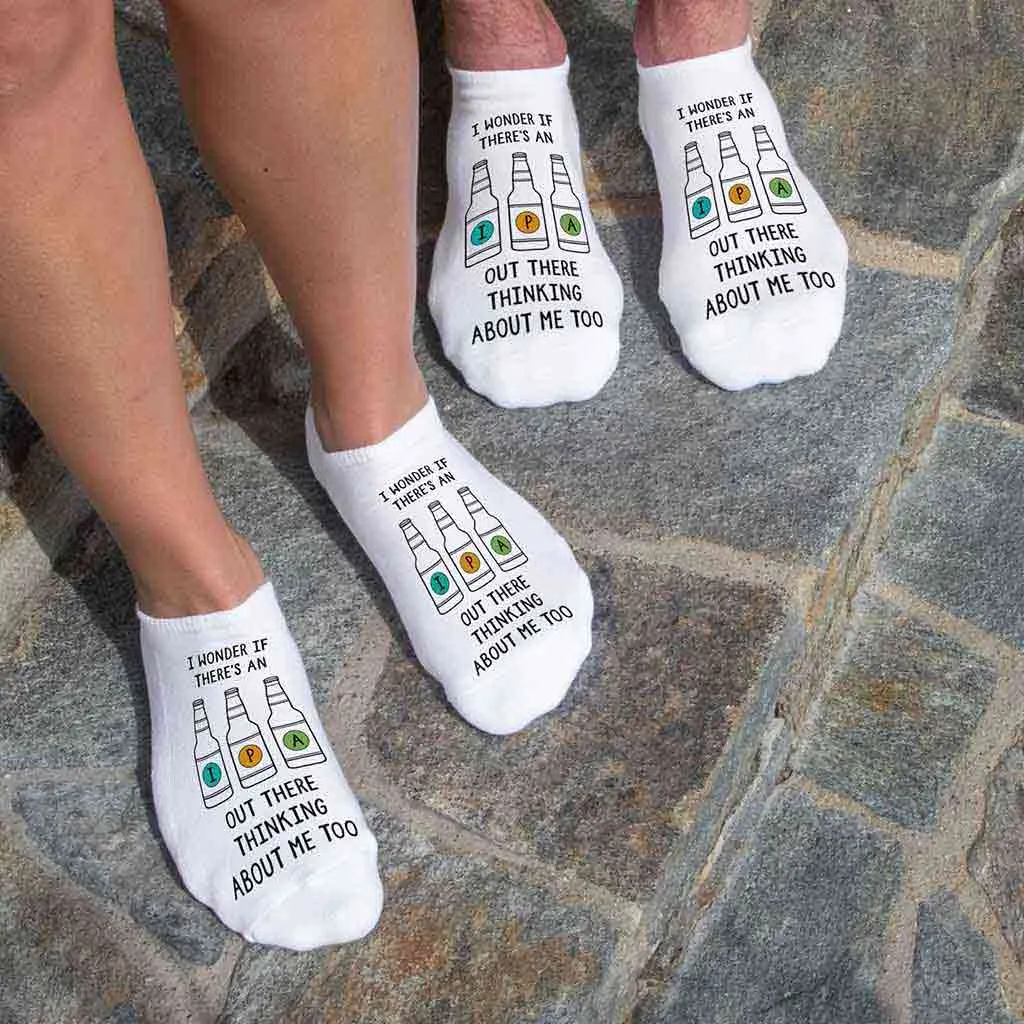 Funny No Show Socks for the IPA Lover