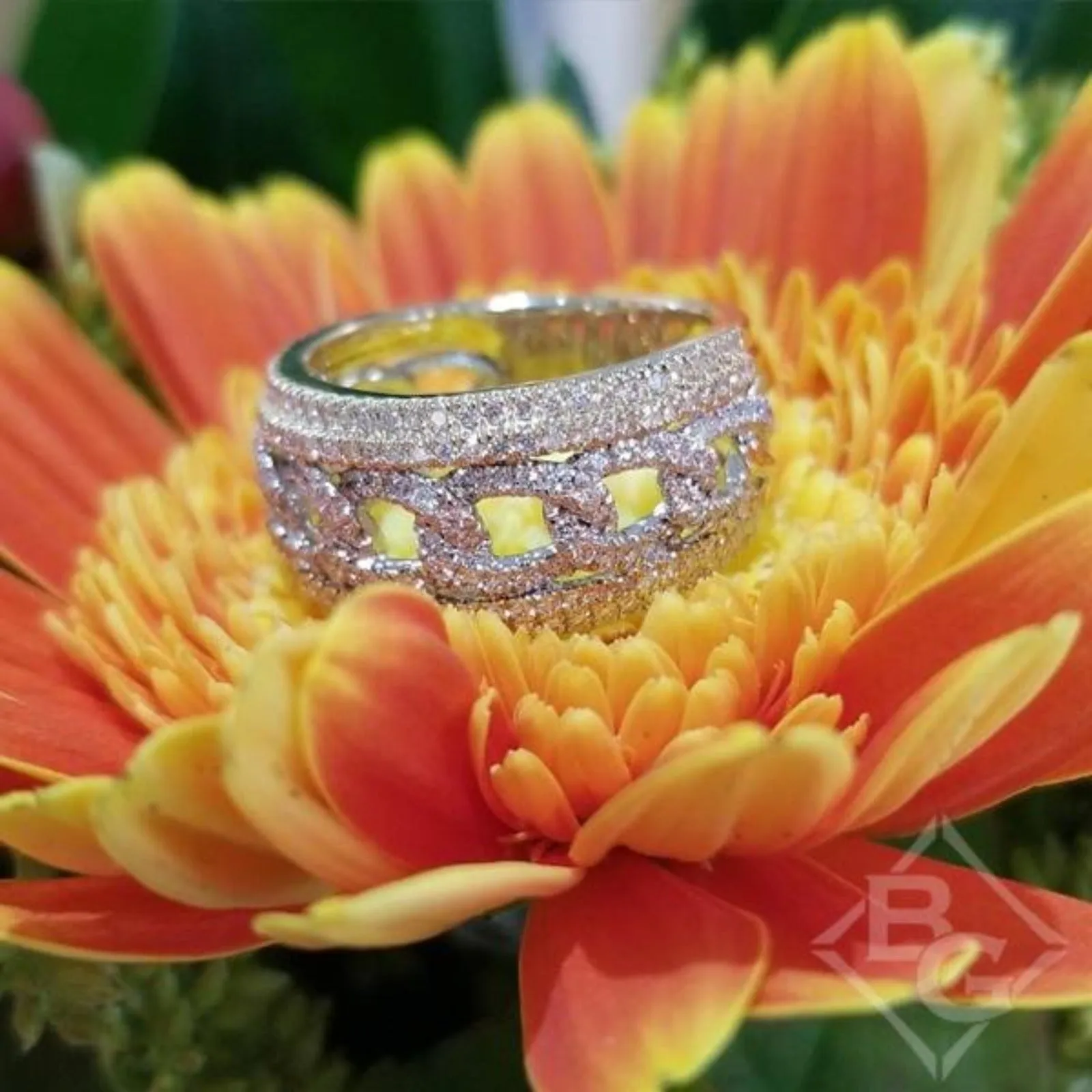 Gabriel & Co. "Love Knot" Right Hand Diamond Ring