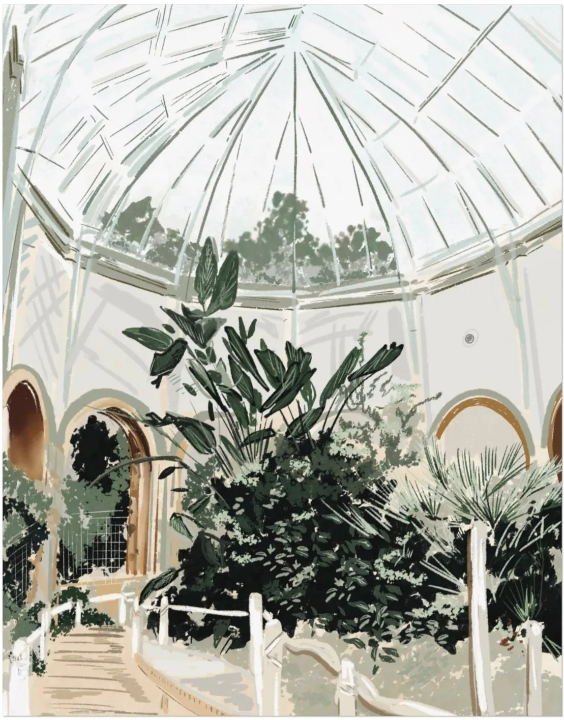 GARDEN WALK - Art Print
