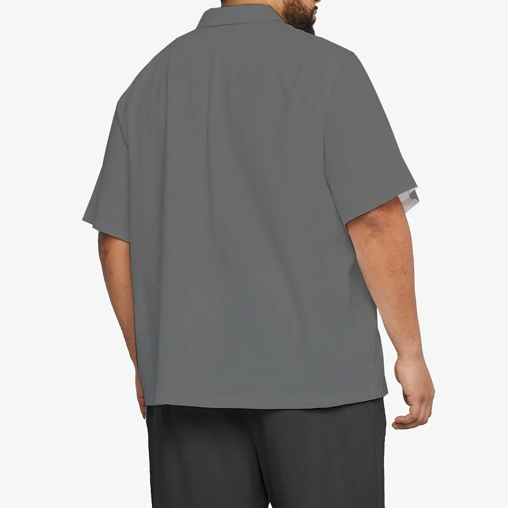 Giraffe Chest Pocket Short Sleeve Shirt 2309000071