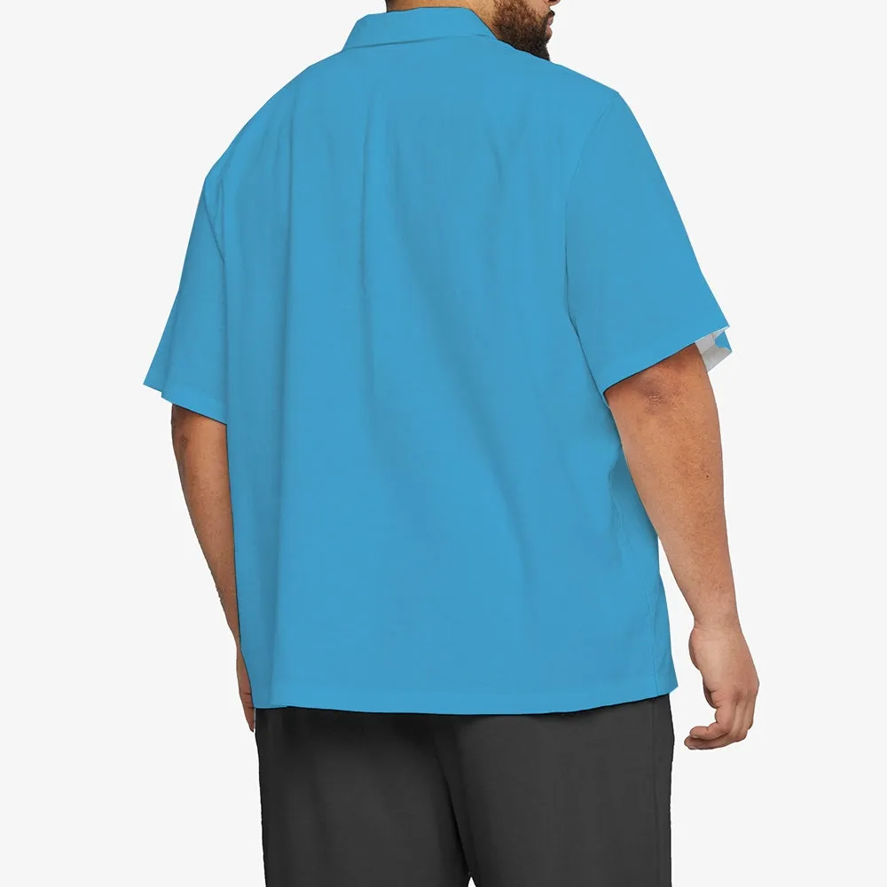 Giraffe Chest Pocket Short Sleeve Shirt 2309000071