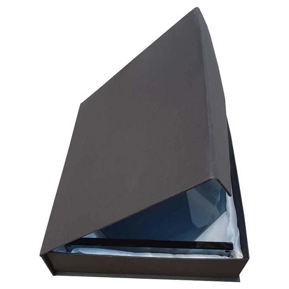 Glass Award Plaque with Blue Marble Backing