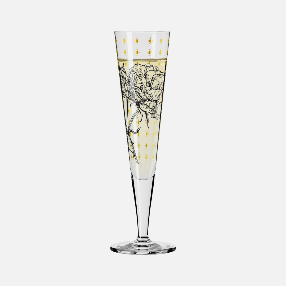 GoldNight Champagne Glass - Lisa Hofgärtners