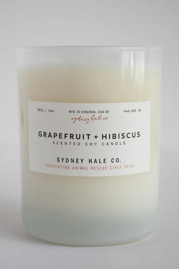 Grapefruit   Hibiscus Candle