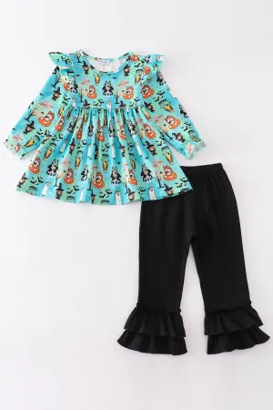Halloween character print girl set