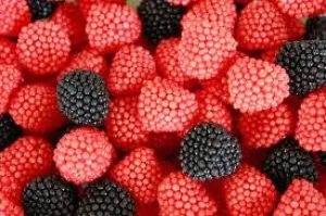 Haribo German Gummi Raspberries 5LB Bulk
