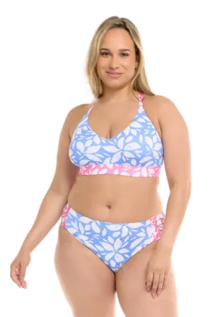 Haut de Maillot de Bain Petals Ruth Taille Plus (Periwinkle) de Body Glove