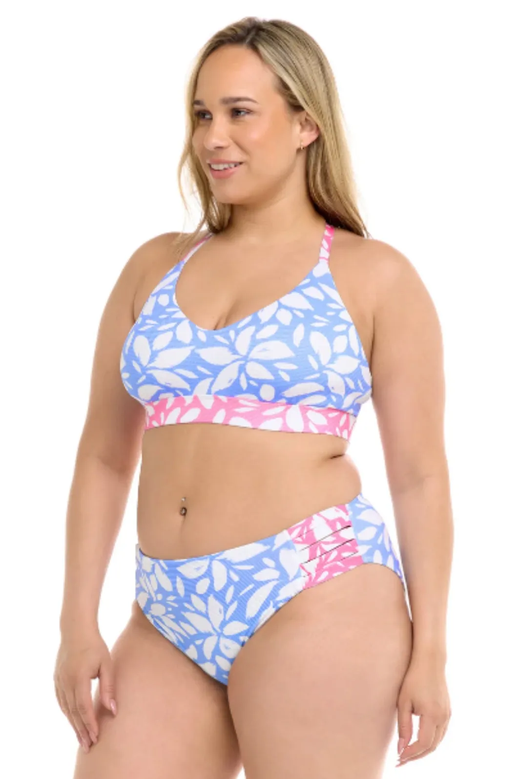 Haut de Maillot de Bain Petals Ruth Taille Plus (Periwinkle) de Body Glove