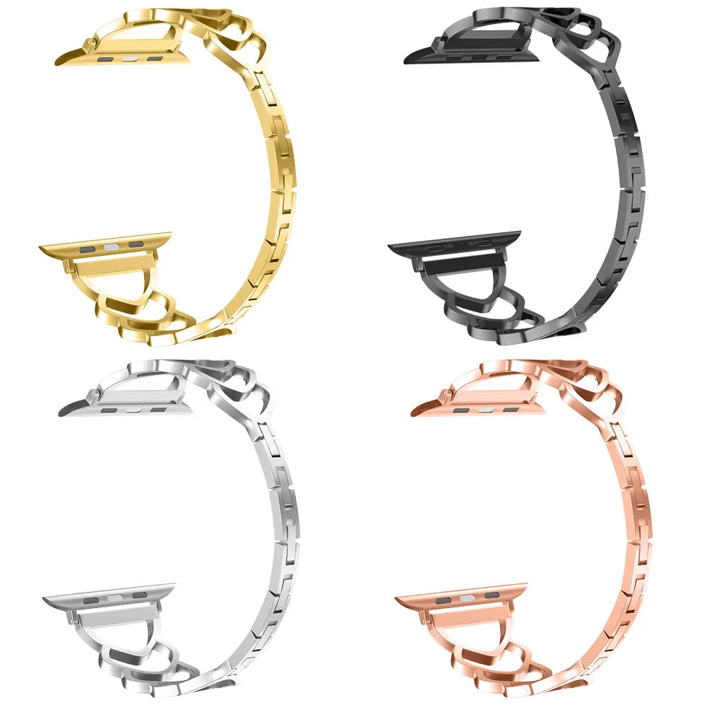 Heart-shaped Wristband Strap Bracelet Link For Apple Watch iWatch Series 4