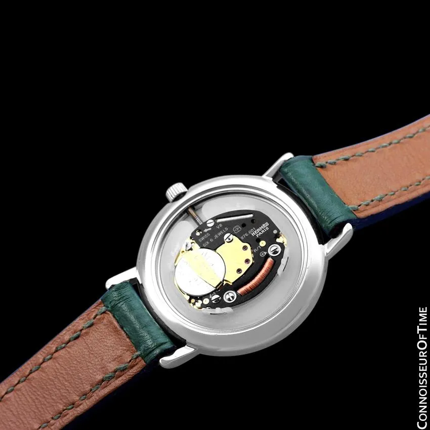 Hermes Meteore Ladies Two-Tone Luxury Watch - Stainless Steel & Solid 18K Gold