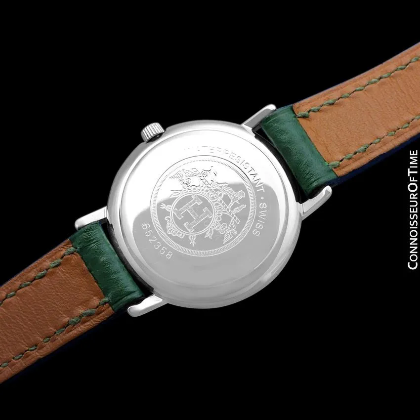 Hermes Meteore Ladies Two-Tone Luxury Watch - Stainless Steel & Solid 18K Gold