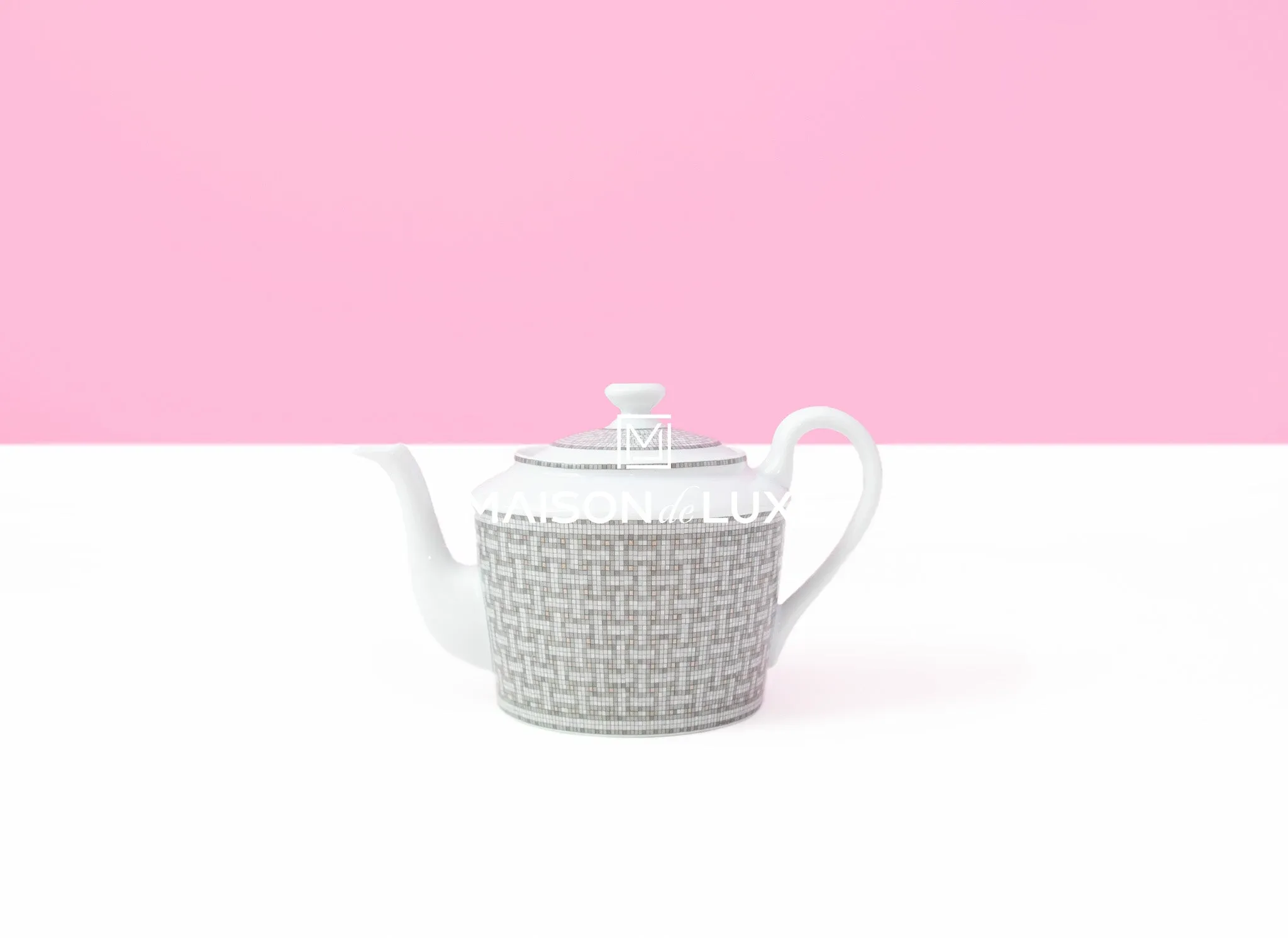 Hermes Mosaique au 24 Platinum Tea Set