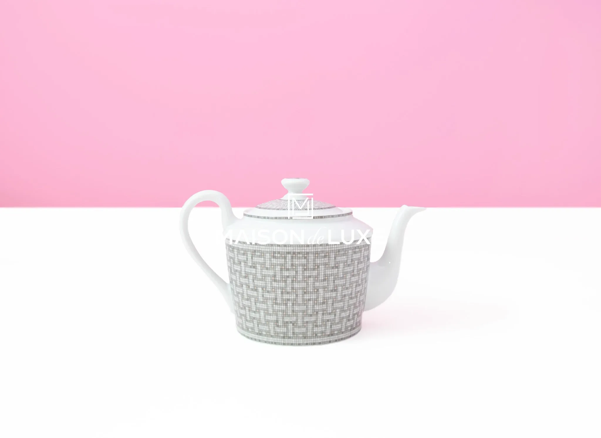 Hermes Mosaique au 24 Platinum Tea Set