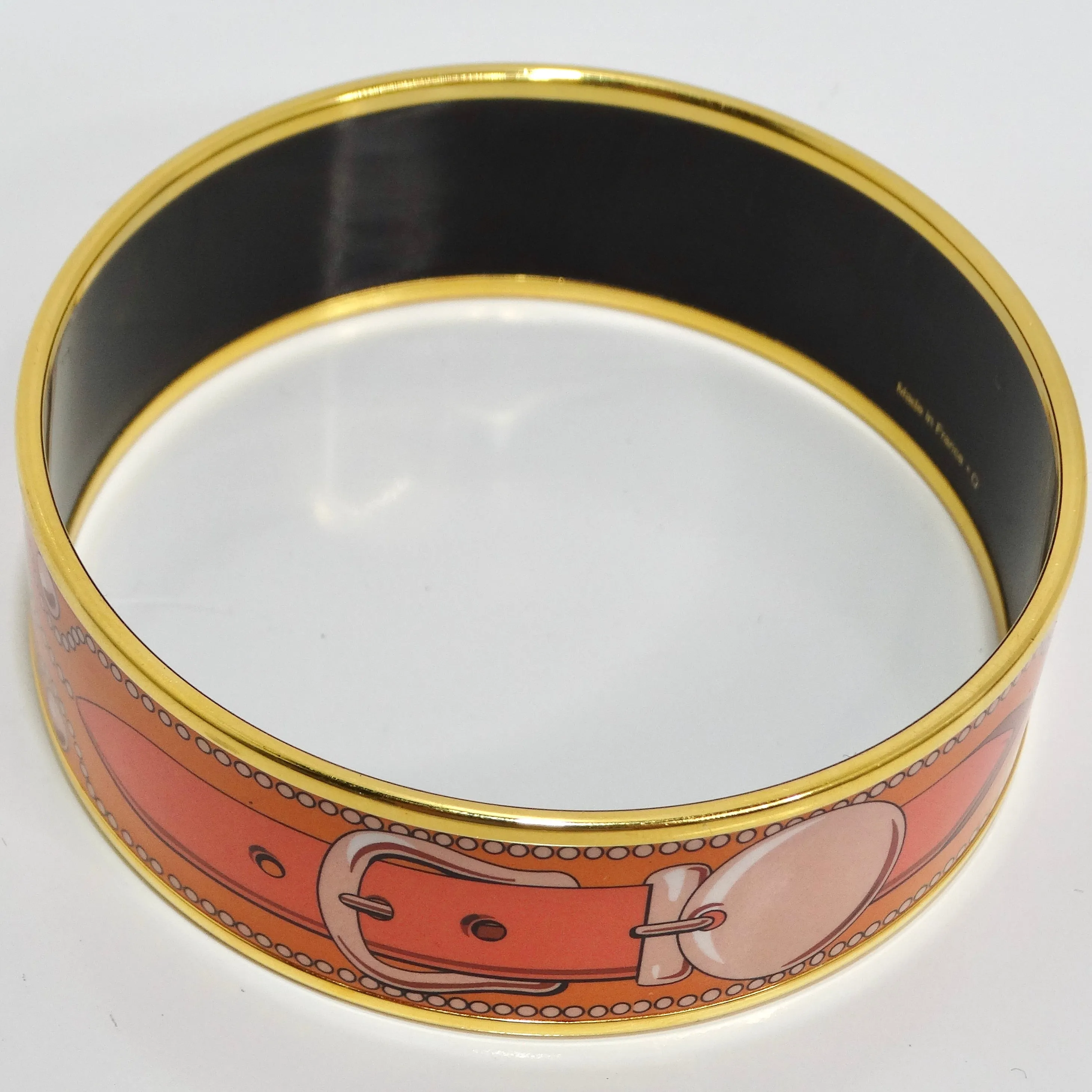 Hermes Vintage Enamel Buckle Bracelet