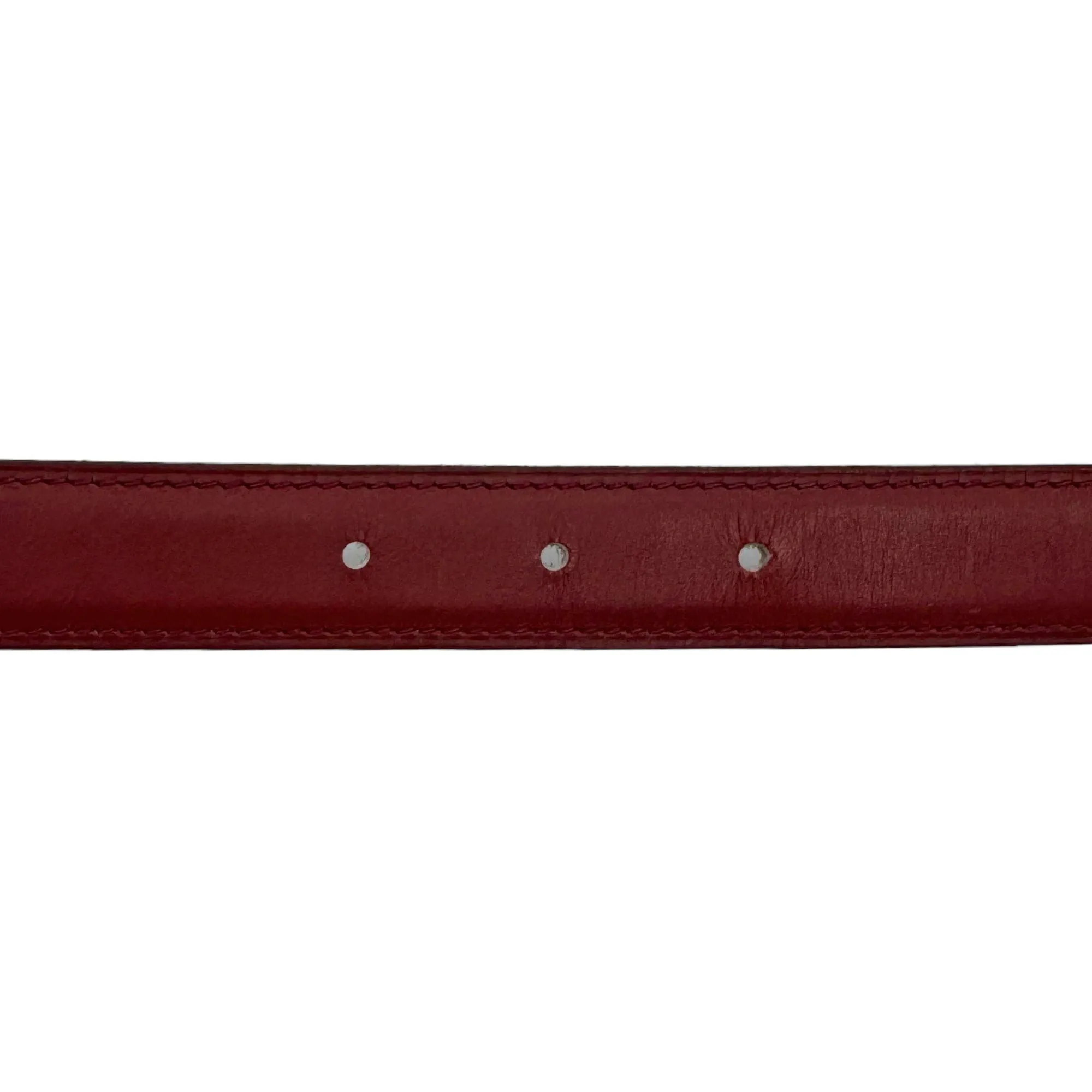 HERMÈS Unisex Constance Reversible Leather Belt with Gold Plated "H" Buckle - Brique Red & Brown