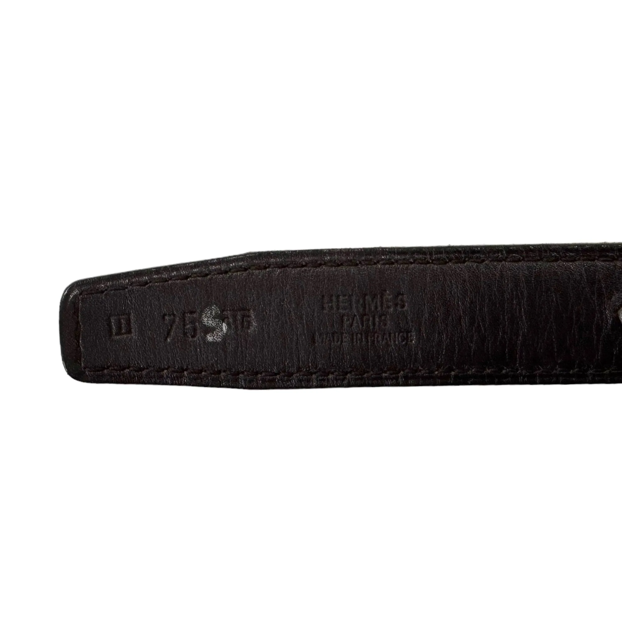 HERMÈS Unisex Constance Reversible Leather Belt with Gold Plated "H" Buckle - Brique Red & Brown