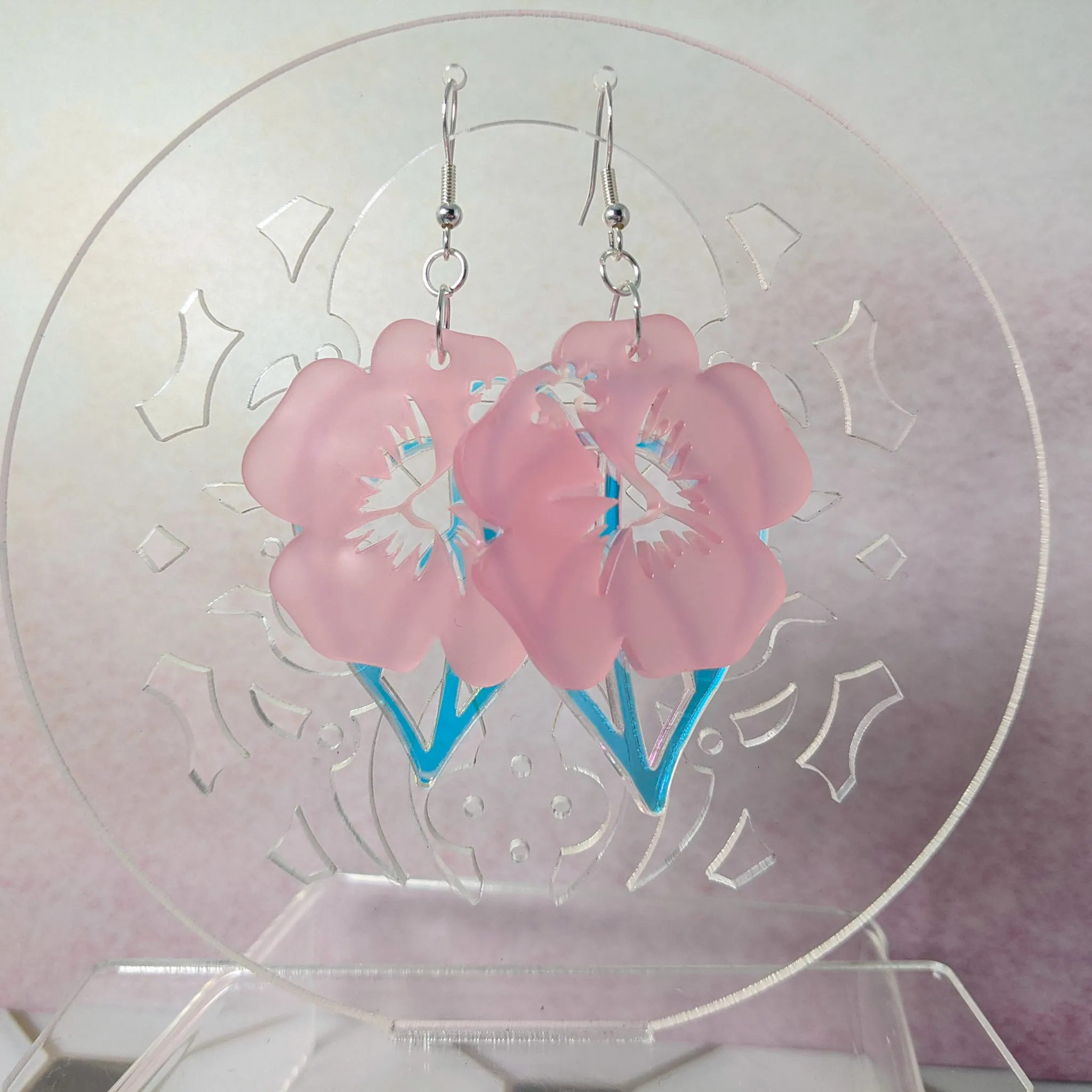 Hibiscus Flower Earrings