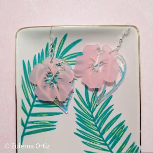 Hibiscus Flower Earrings