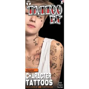 Hipster Character Tattoos