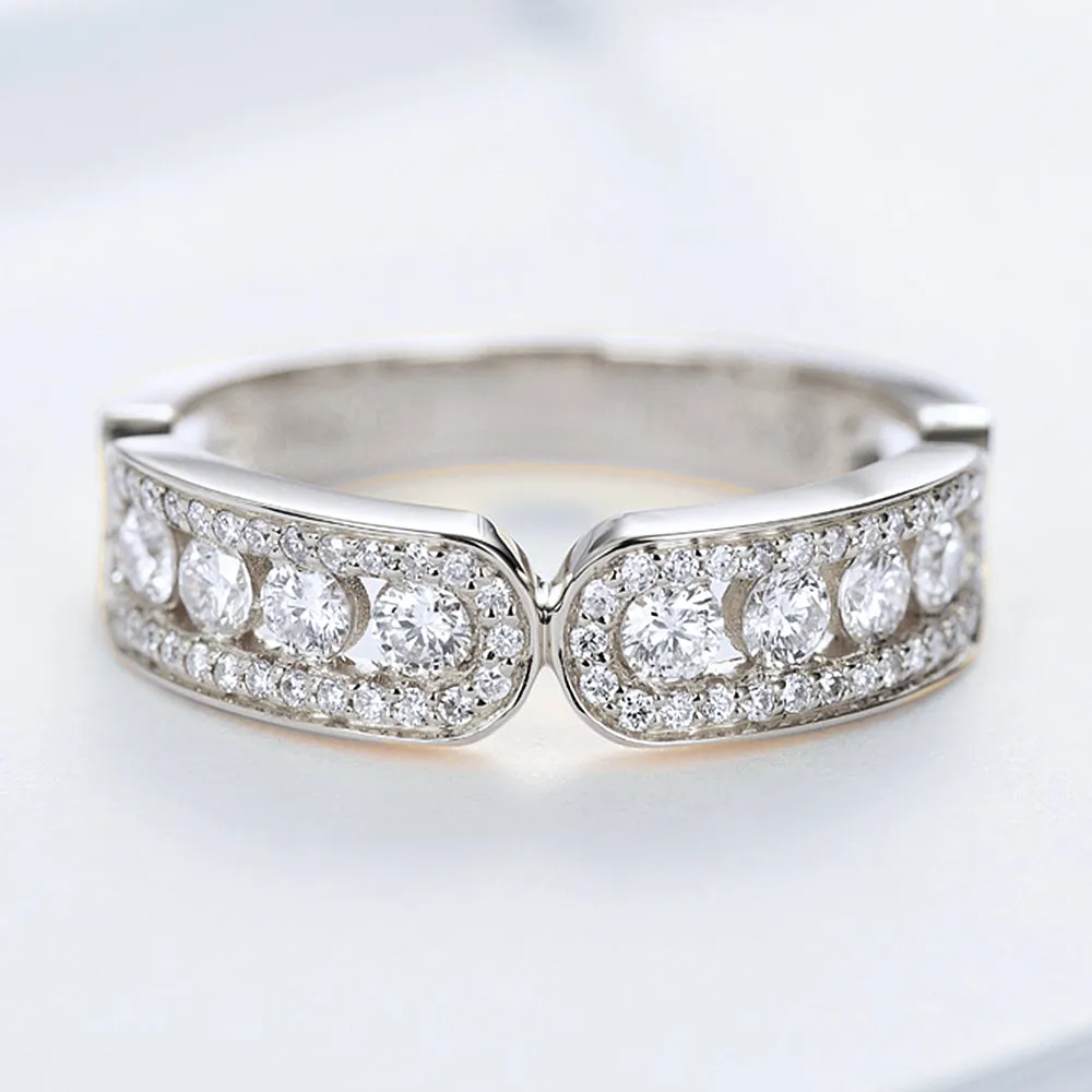 HX Solid Gold Special Diamond Wedding Ring
