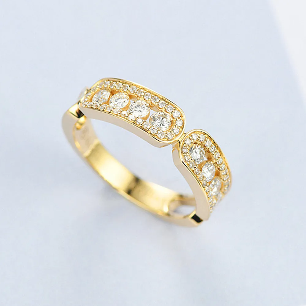 HX Solid Gold Special Diamond Wedding Ring
