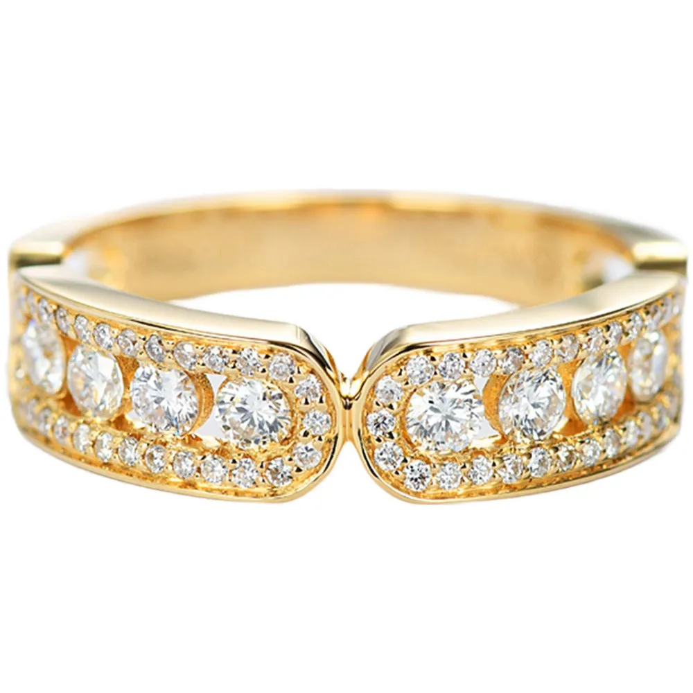 HX Solid Gold Special Diamond Wedding Ring